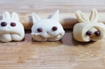 How To Make Rabbit With Flour | DIY Cute Animals | 3 Types Rabbit