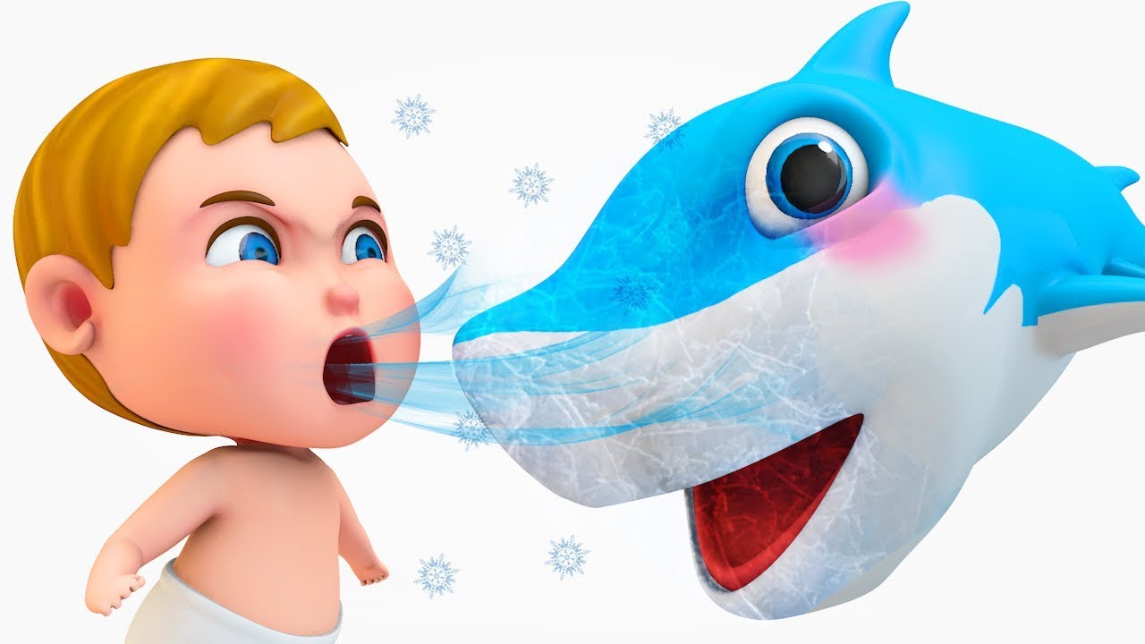 Baby Freeze Shark and Rabbit W Cartoon Nursery Rhymes For Children