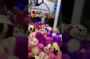 Clawmachine wins! Cute pink bunny