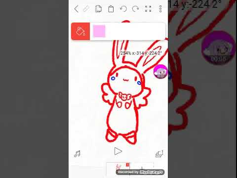 Cute bunny drawing that is my idk but master piece