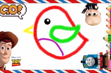 How to draw: Deep bird, rabbit, frog, hedgehog for children - dạy vẽ trẻ em học vẽ