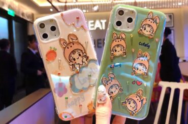Cute rabbit girl apple 11pro max mobile phone case suitable for iphonex blu-ray