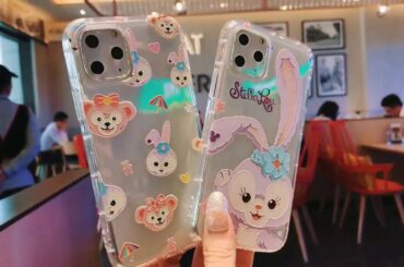 Cute rabbit 11pro cartoon iPhonex mobile phone case transparent xr soft shell max shatter-resistant
