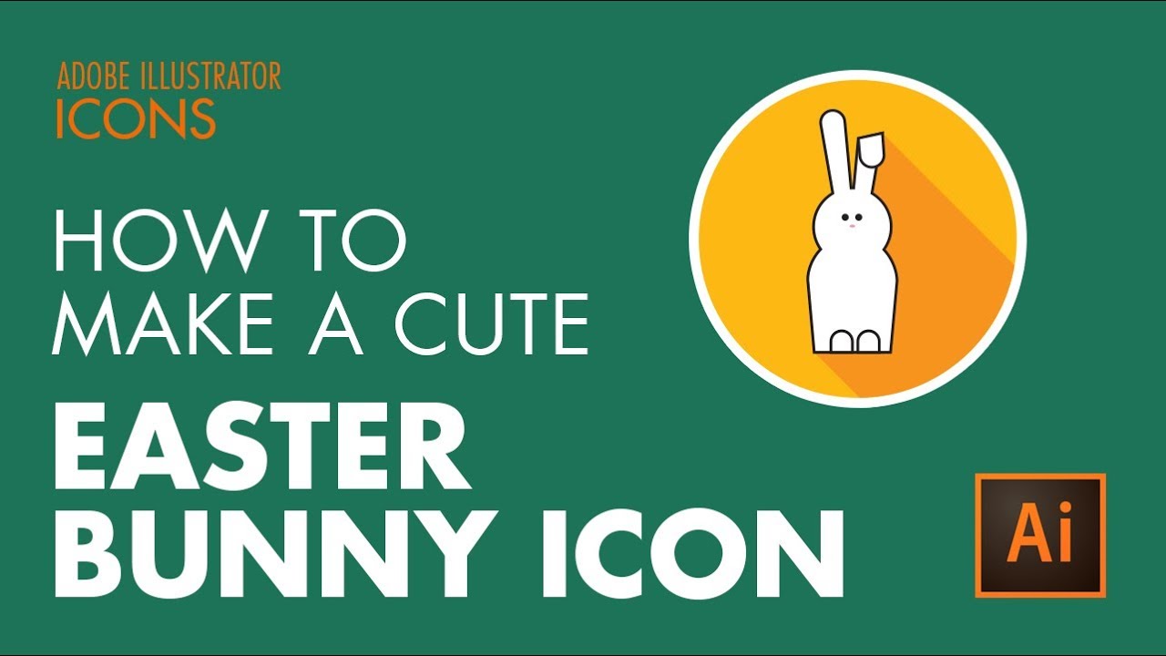 How to Draw a Cute Easter Bunny Icon in Adobe Illustrator CC