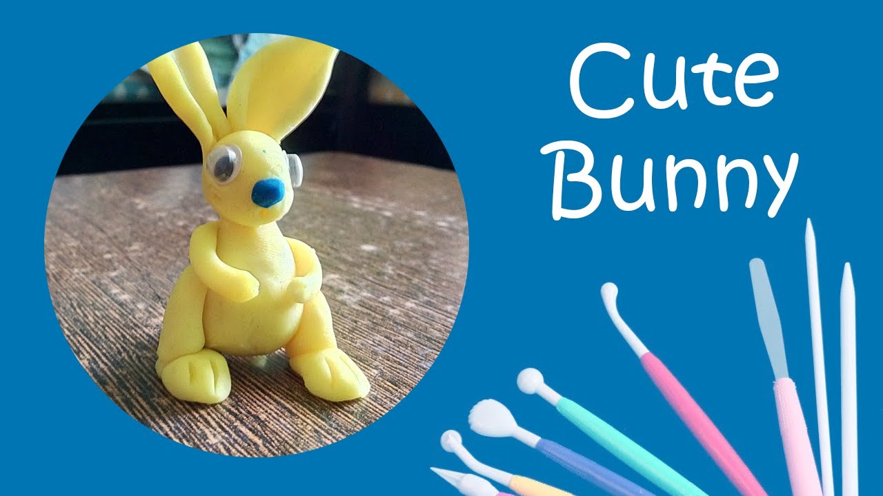 How to make cute bunny using clay
