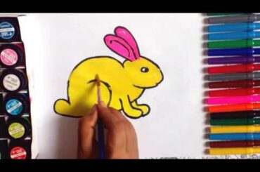 How To Draw A Cute Rabbit For Kids||Drawing & coloring pages