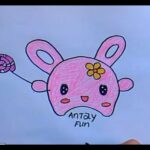 How To Draw a cute Bunny ! Learn drawing art on paper for kids   AnTay Fun