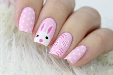 Cute & Easy Easter Bunny Nails!