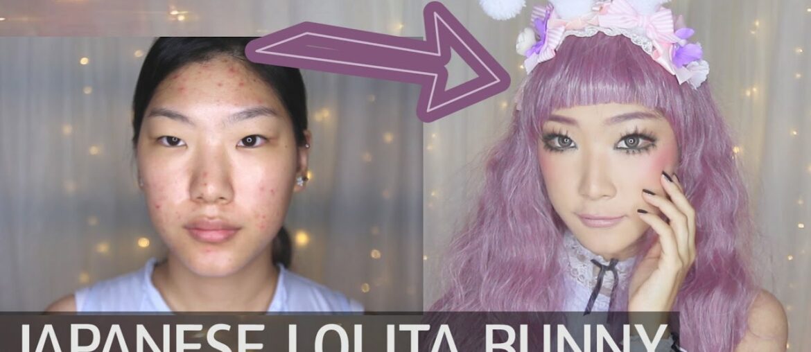 TRANSFORMATION: Japanese Lolita Bunny Makeup 可愛いロリータうさぎメイク Cute for Halloween ✨