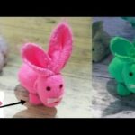 How to make cute Bunny from handkerchief and towel/रुमाल से बनायें cute खरगोश