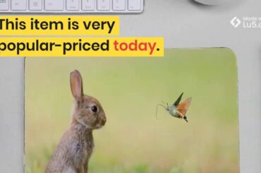 Mairuige So Cute Rabbits Computer Game Mousepad Animal Pets Cat Dog Pattern