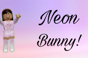 MAKING A NEON BUNNY IN ADOPT ME!! SUPER CUTE! (ROBLOX)