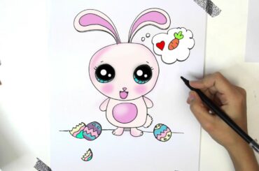 How to Draw a Cartoon Bunny Rabbit Easy