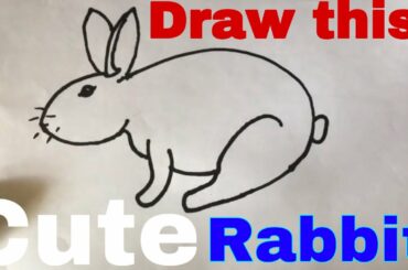 How to draw a cute Rabbit step by step