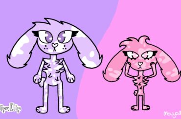 My cute bunny's For rainbow Crystal