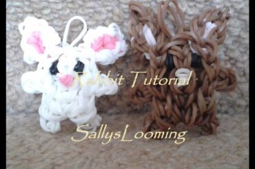 Cute Rabbit Charm Loom Band Tutorial