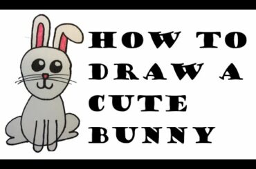 How to draw a cute bunny