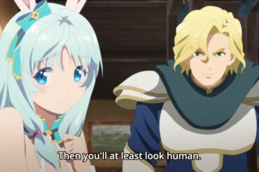 Hajime gets angry because of the insult of this cute bunny girl