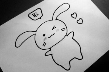 How to draw a cute rabbit