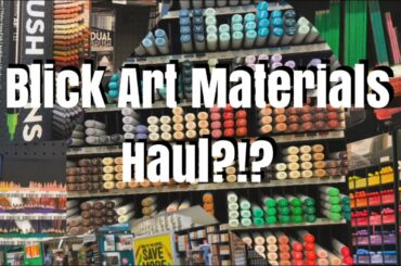 Blick Art Materials Haul and Cute Bunny Sketches!