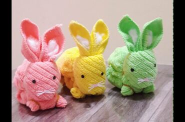 How to make cute rabbit using towel/art