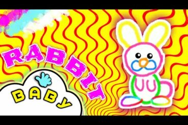How to draw RABBIT ? | Educational video | Niño Baby Cartoon