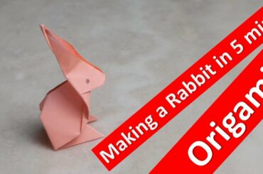 How to origami a rabbit in 5 mins tutorial