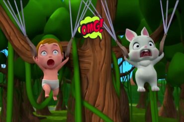 Baby Playing with King Kong, Elephants, Rabbit Cute + More Nursery Rhymes & Kids Songs