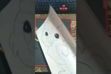 simple drawing on paper - (1) # bunny