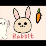 How to doodle cute rabbit for kids | drawing for kids | Easy going seal Moon cartoon