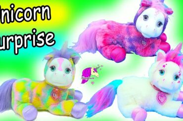 Unicorn Pony Surprise Mom & Baby Unicorns Plush That Has Mystery Surprise Foal Babies
