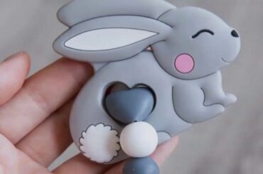 best 1pc Baby Bracelet Custom Rabbit Silicone Bracelet Can Chew Toys BPA Free Teether Chew Silicone