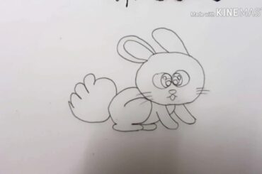 Cute rabbit | rabbit drawing | rabbit drawing learning  | drawing for kids