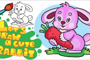 Drawing a Cute Rabbit.