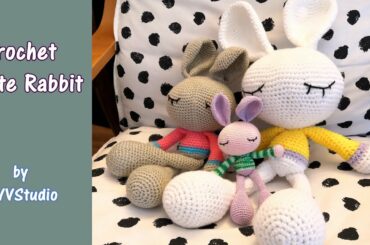 Amigurumi Cute Rabbit/Crochet  Cute Rabbit/編みぐるみうさぎちゃん/かぎ針編み可愛いうさぎ/钩编萌兔玩偶