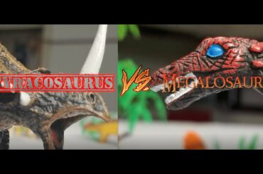 jurassic world evolution dinosaurs Fight for kids Styracosaurus VS Megalosaurus