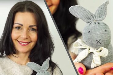 No-sew Sock Bunny - Easter Craft Ideas #2