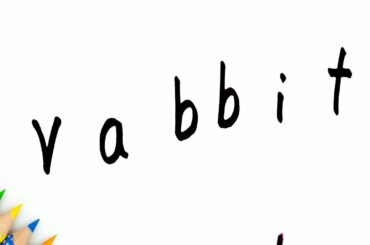 Easy Drawing ! How To word rabbit turns to cute rabbit step by step doodle art on paper