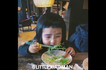 Baby super eating machine Chinese - littleXiaoman小蛮 eating like cute rabbit
