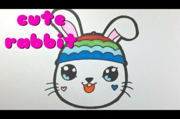 How to draw a cute rabbit.  drawing 【お絵描き】可愛いうさぎの描き方　#drawing #howtodraw #cute #rabbit #うさぎ #Coelho