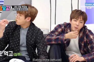 Jungkook can't stop eating~~ so cute bunny
