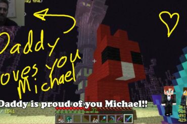 A Fathers Love - Just something cute!  Rabbit in the End at Cubeville/Minecraft.  Love you son!!!!