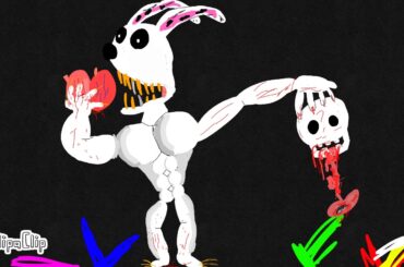 Cute to scary the easter bunny