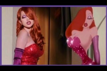 Jessica Rabbit Transformation Makeup Tutorial