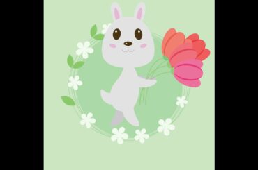 04 - Suez Graphic Course - Patch 1 - Illustrator cc 2019 - Cute Rabbit