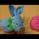 Gästetuch Hasen falten -Towel Bunny 🐇 Rabbit out of towel 🐇 зайчик из полотенца