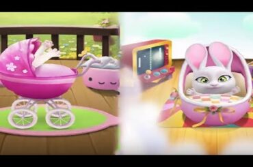 My Talking Angela & Bu the Baby Bunny Gameplay