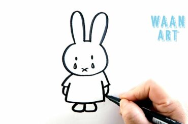 Drawing cartoon | Miffy Cute Rabbit วาดรูปกระต่ายมิฟฟี่น่ารัก