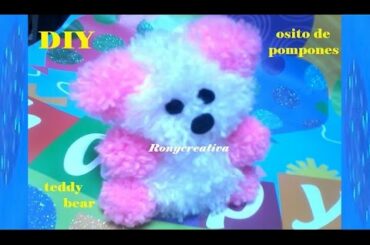 How To Make Pom Pom Teddy Bear With Wool | DIY | Woolen Teddy Bear Making At Home | Woolen Craft