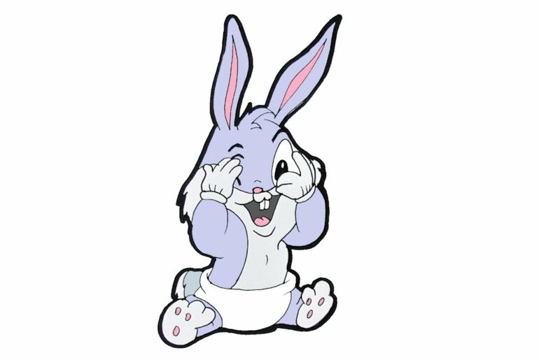 how to draw baby Bugs Bunny